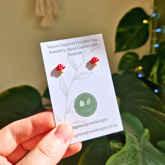 Teeny Toadstool Stud Earrings