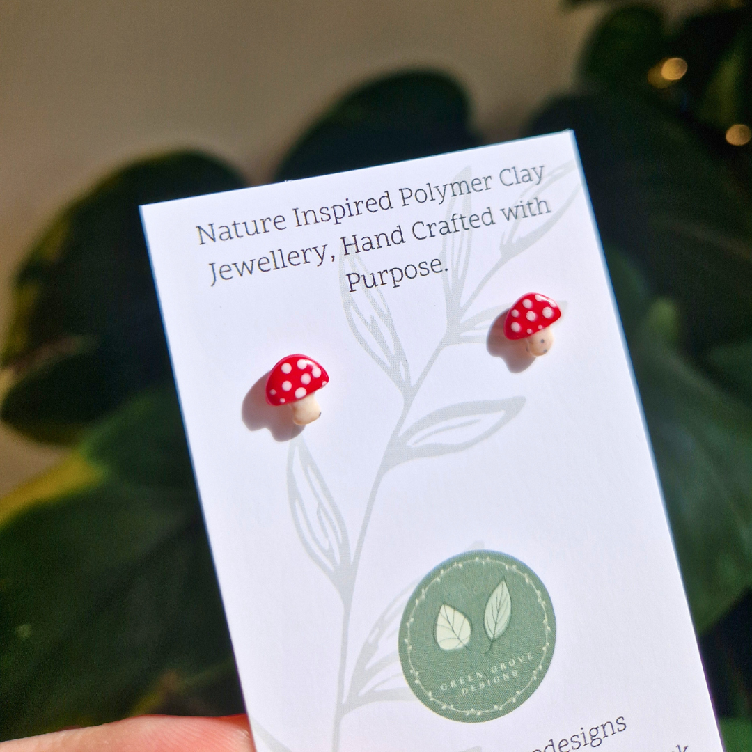 Teeny Toadstool Stud Earrings
