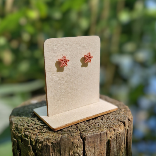 Summer Starfish Hypoallergenic Stud Earrings