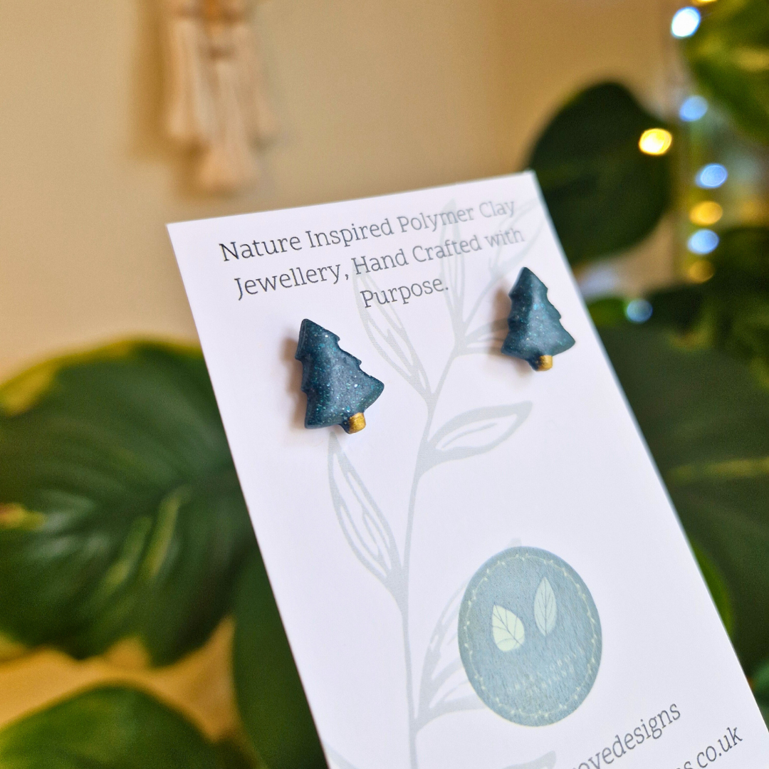 Christmas Tree Stud Earrings