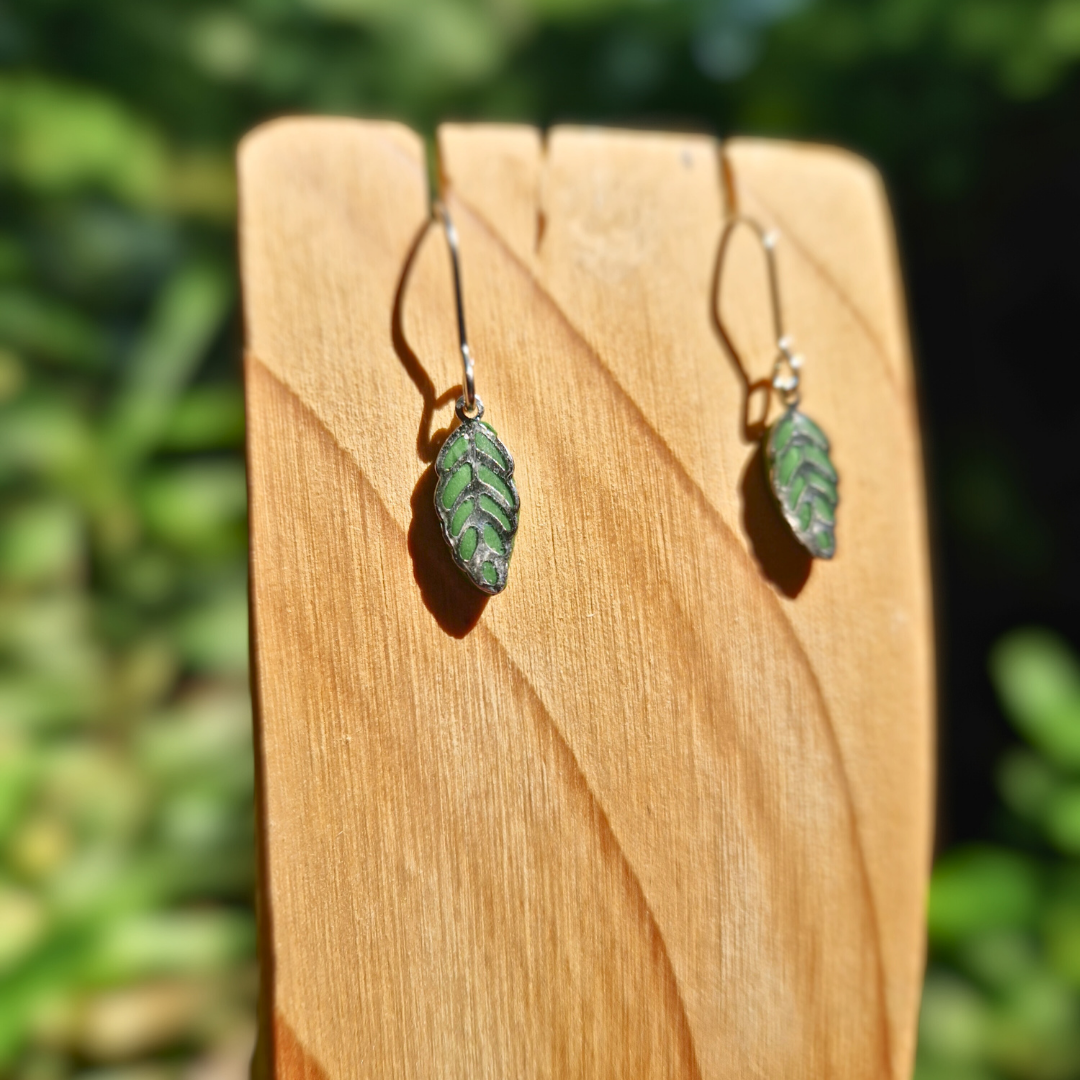 Resin and Polymer Clay Dainty Charm Hook Earrings