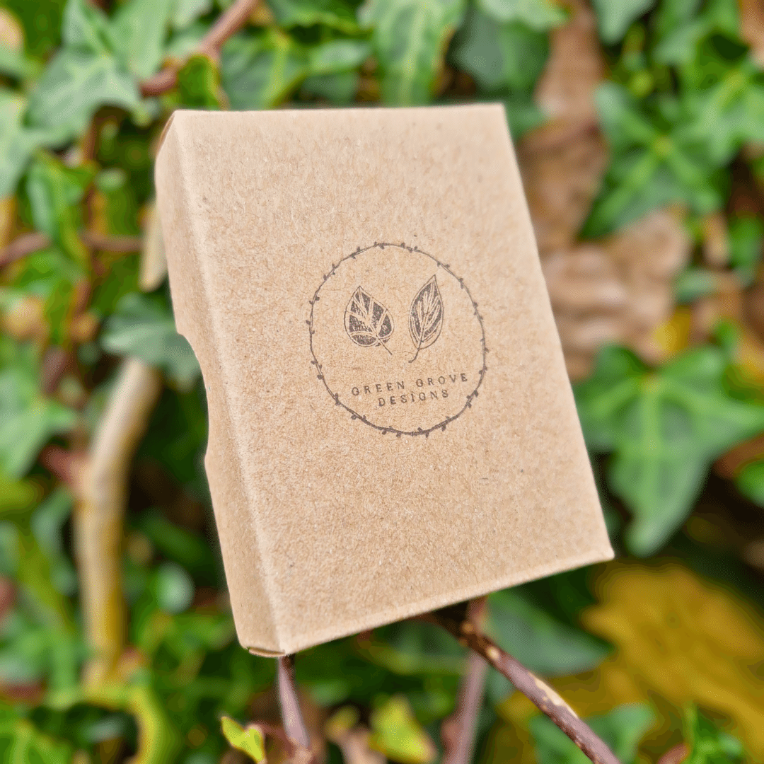 Green Grove Designs Eco Friendly Jewellery Box for our Daisy Necklace.