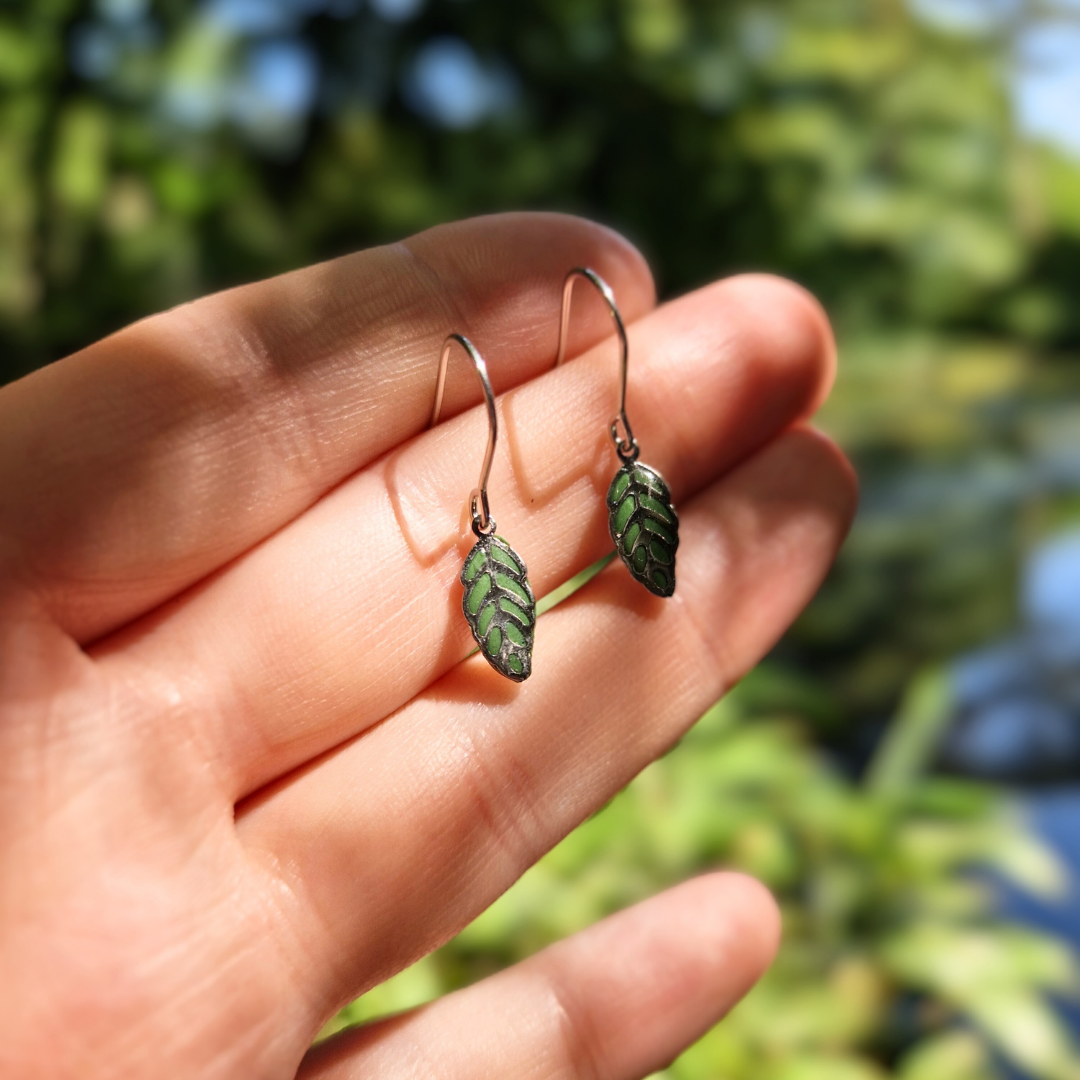 Resin and Polymer Clay Dainty Charm Hook Earrings