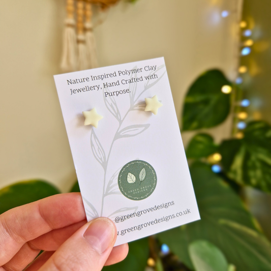 Glow in the Dark Star Stud Earrings