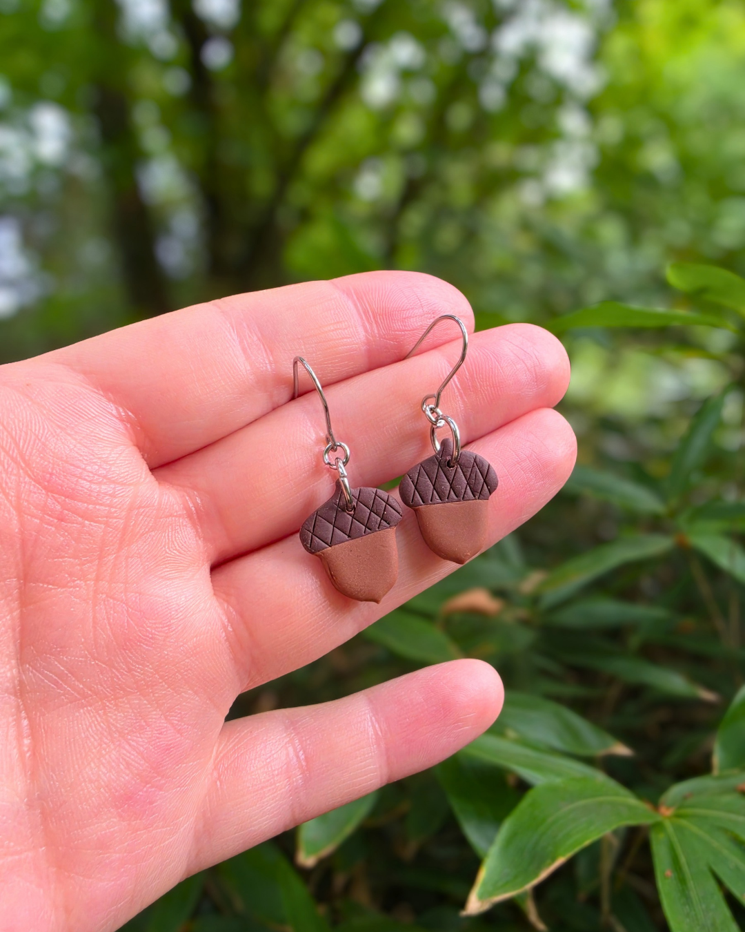 Autumnal Acorn Drop Earrings
