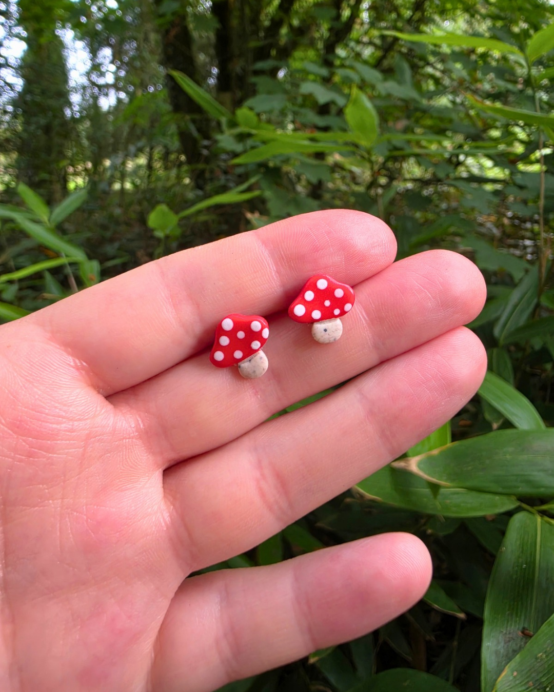 Autumnal Toadstool Studs