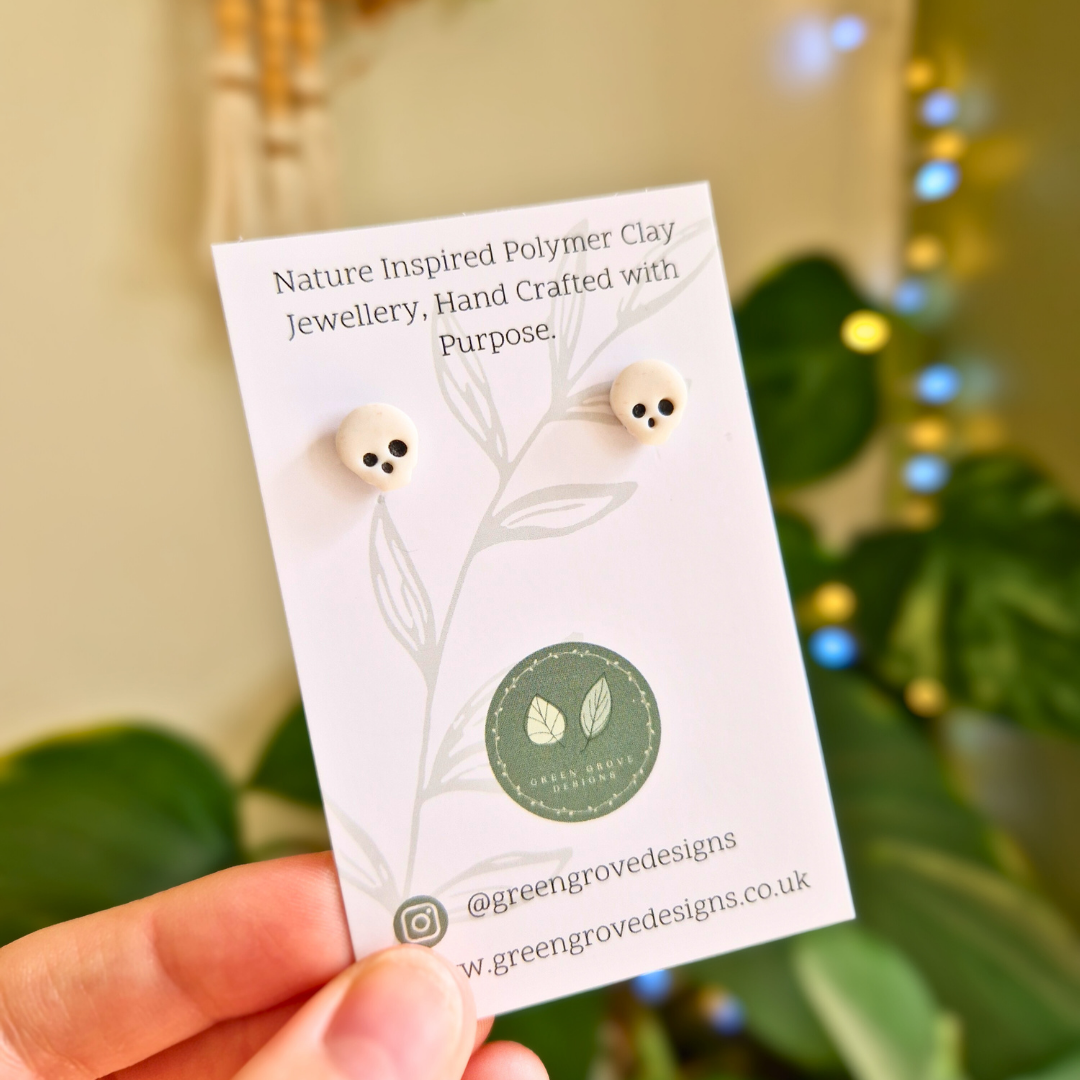 Teeny Skull Stud Earrings