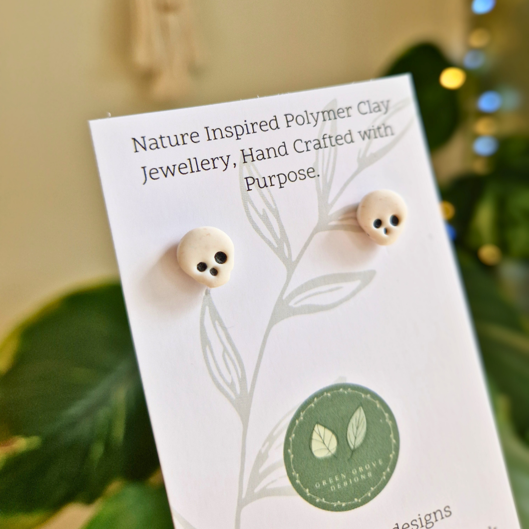 Teeny Skull Stud Earrings