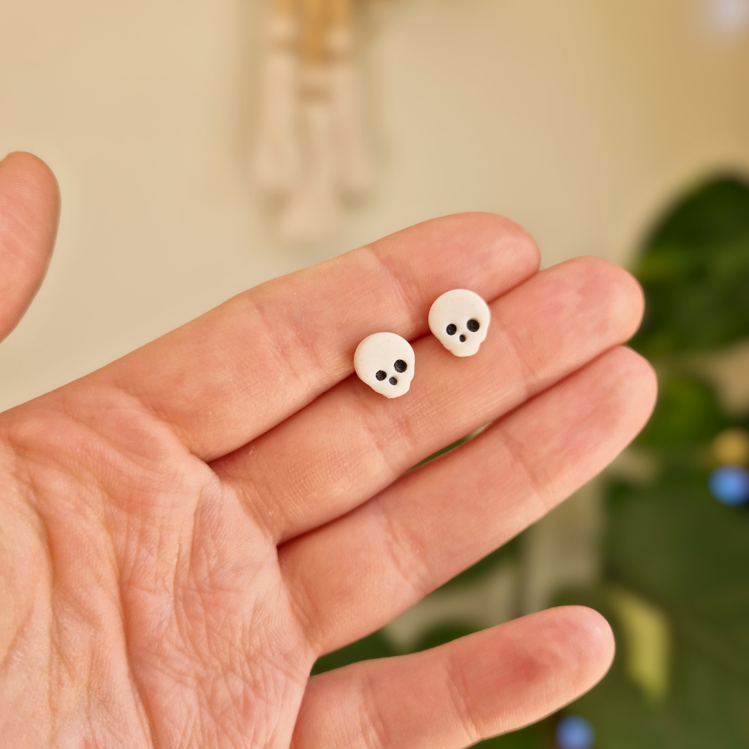 Teeny Skull Stud Earrings