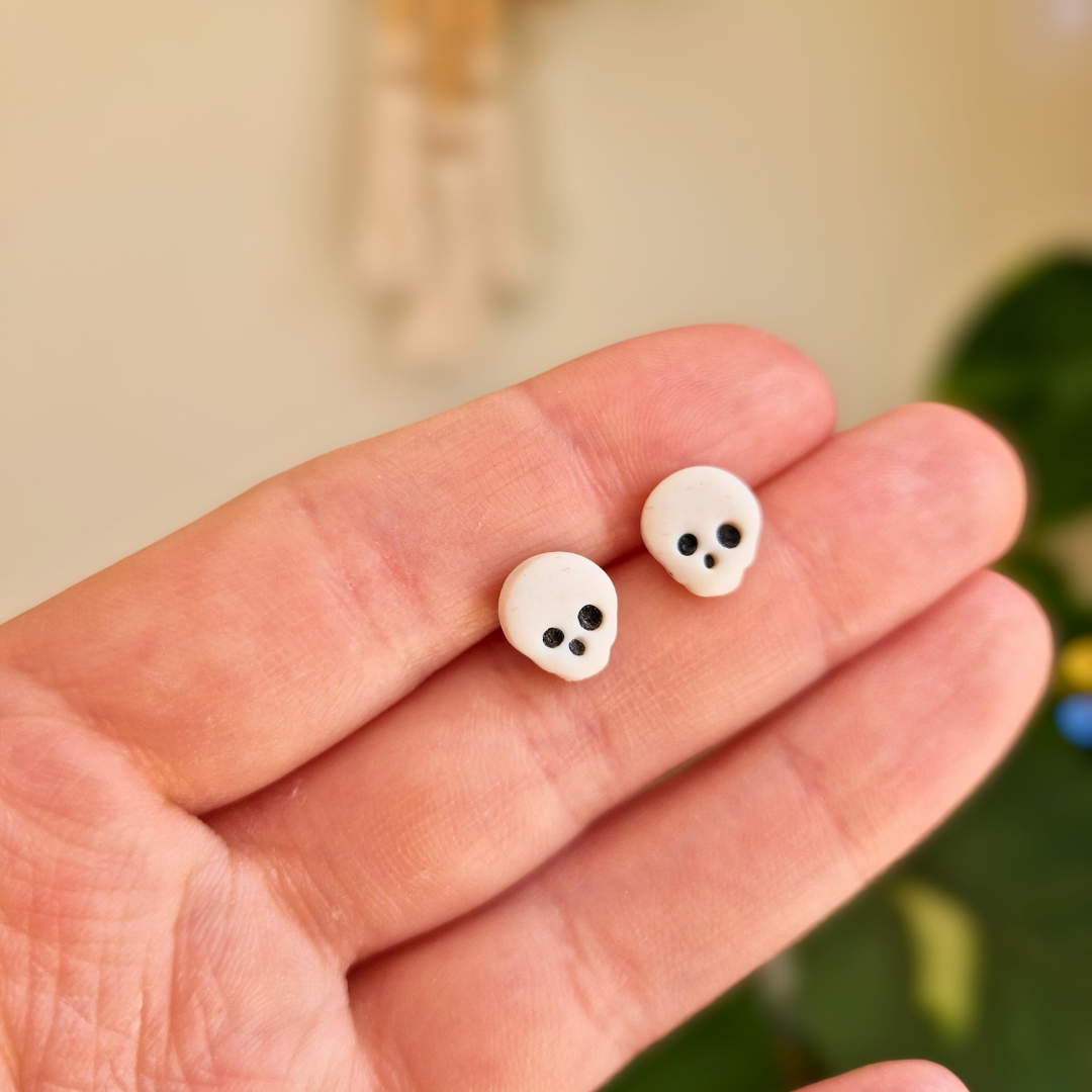 Teeny Skull Stud Earrings