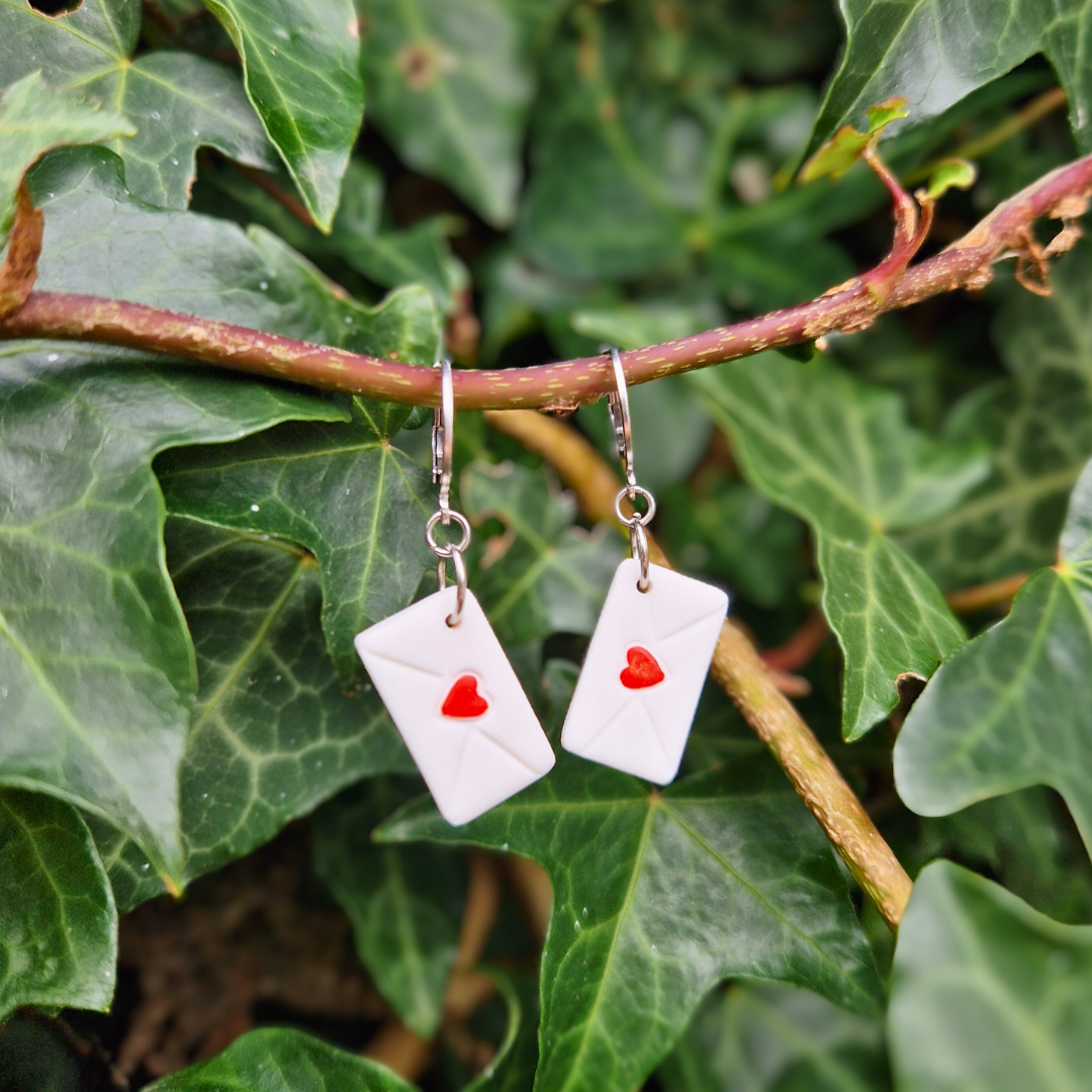 Love Letter Valentine's Huggie Hoop Earrings