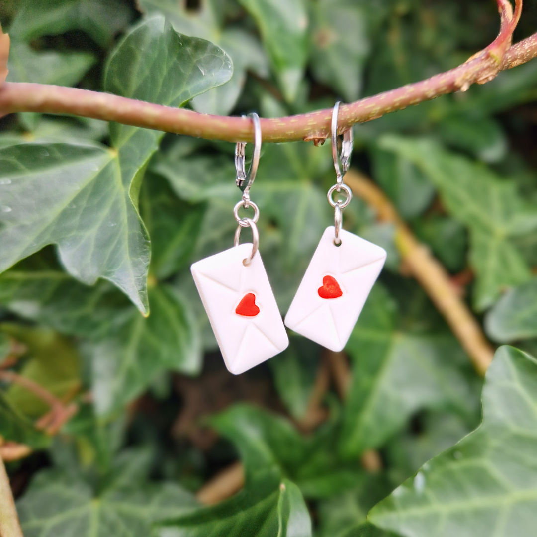 Love Letter Valentine's Huggie Hoop Earrings