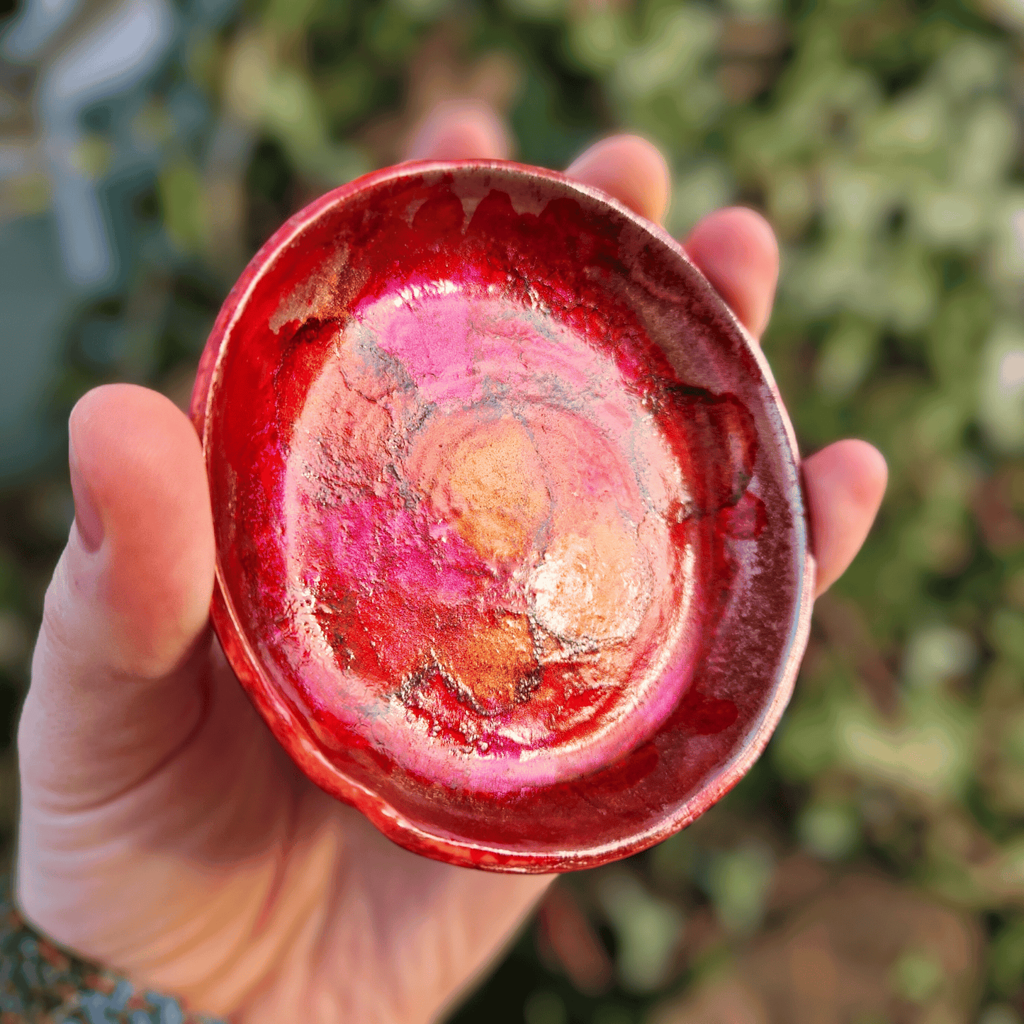 Reds & Bronzes Polymer Clay Trinket Dish