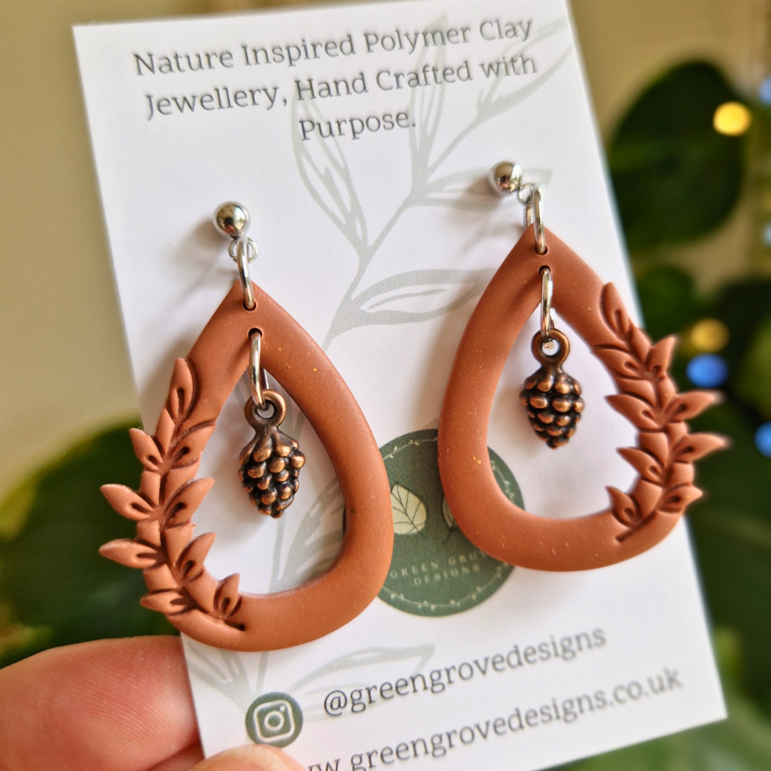 Autumn Foraging Drop Studs