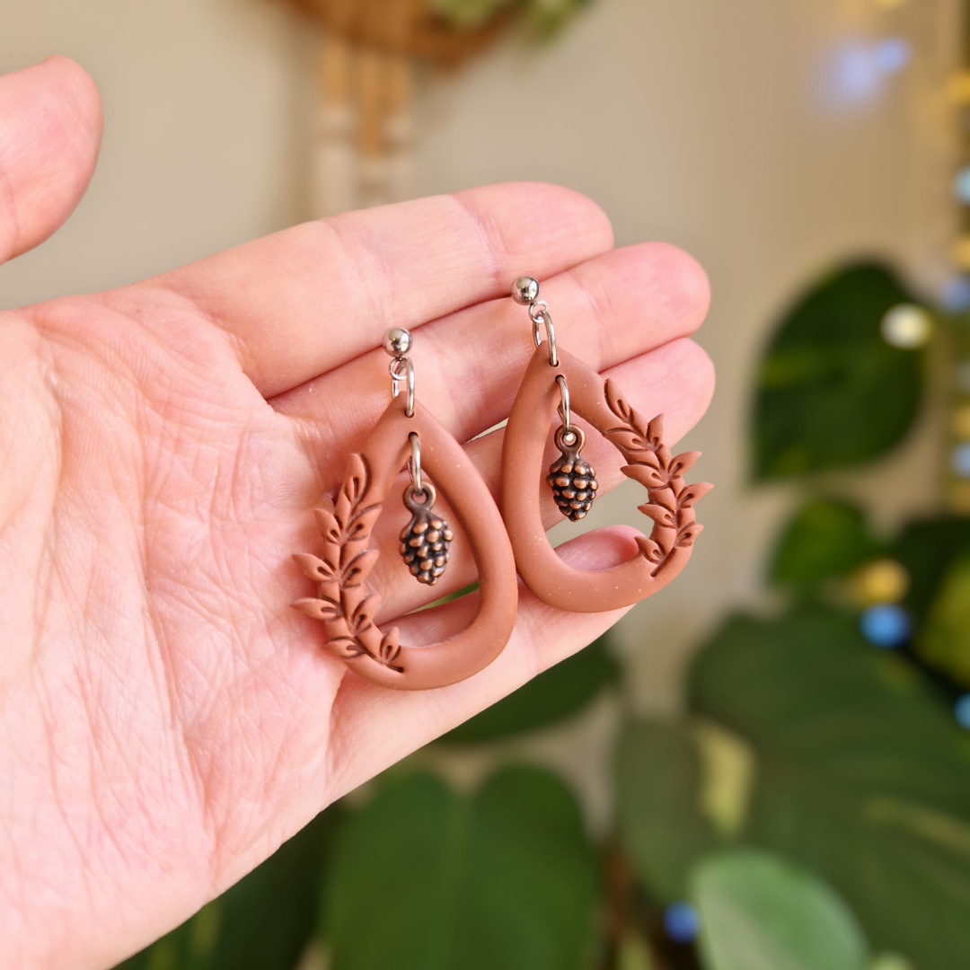 Autumn Foraging Drop Studs