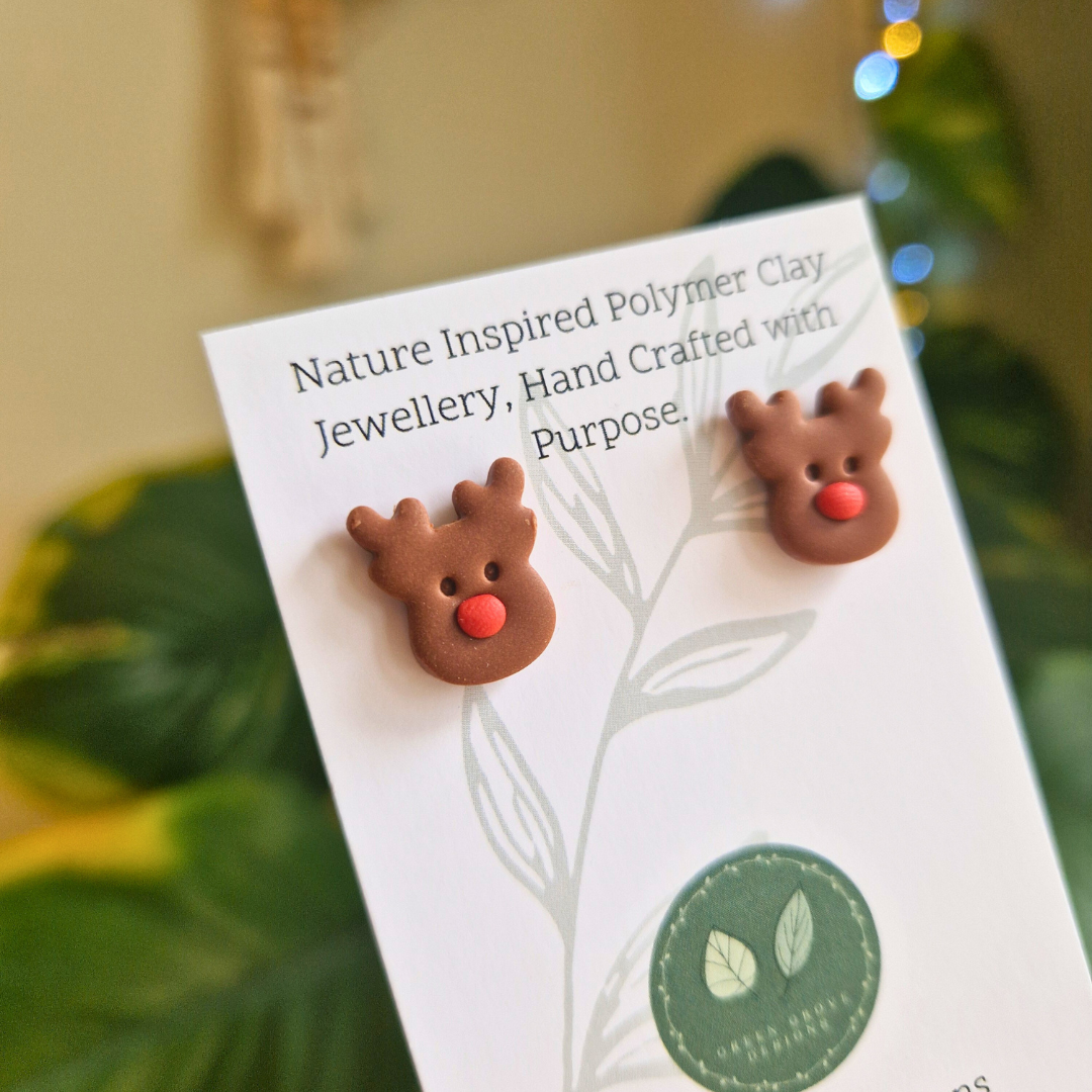 Rudolph the Reindeer Stud Earrings