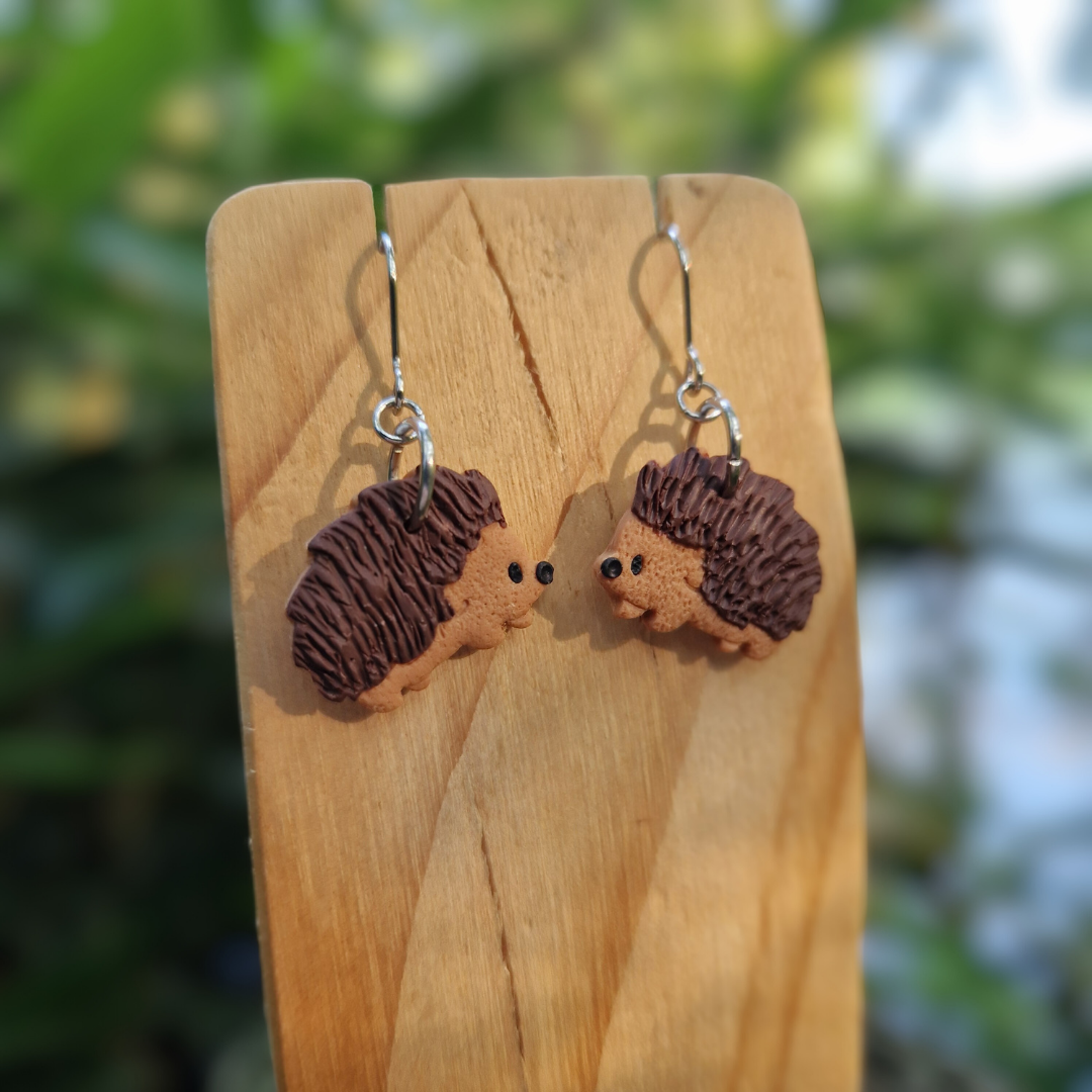 Hedgehog Hook Earrings