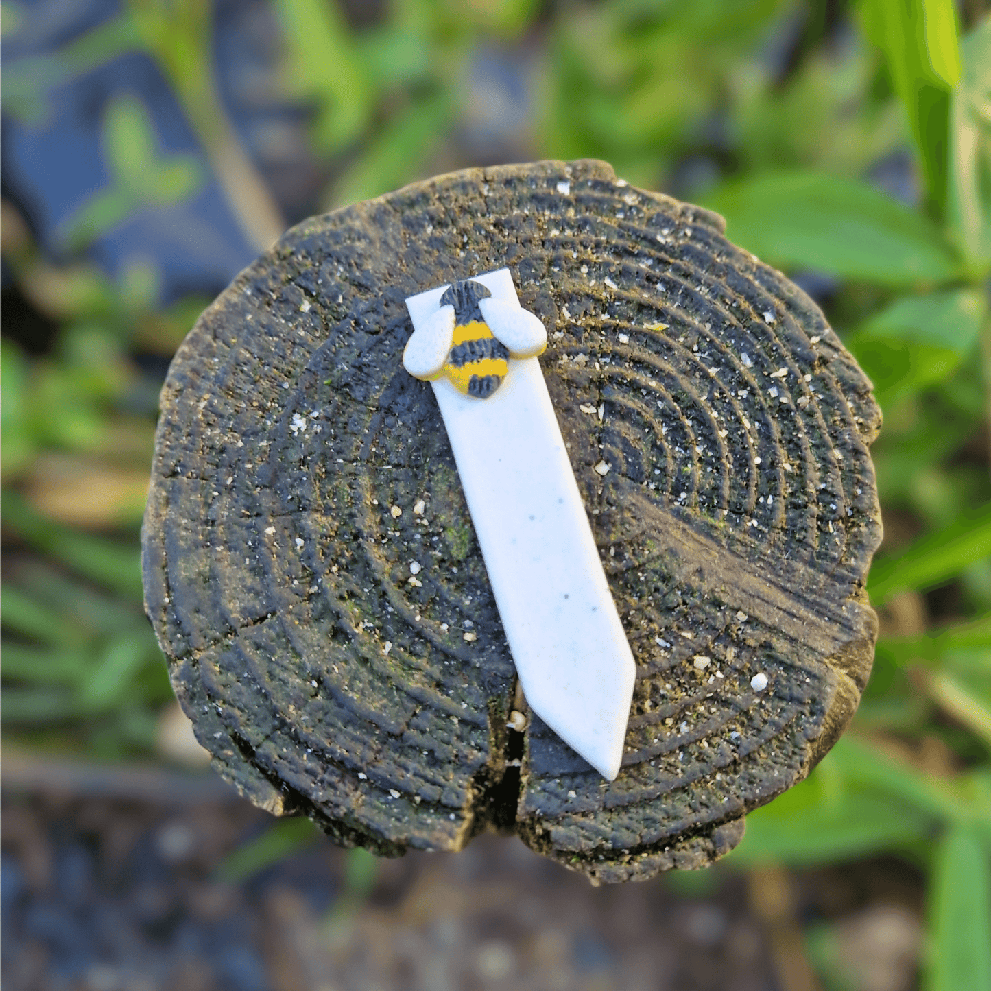 Bumble Bee Polymer Clay Decorative Plant Tag