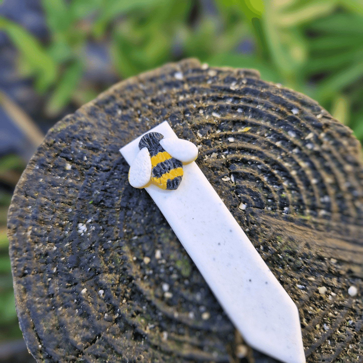Bumble Bee Polymer Clay Decorative Plant Tag