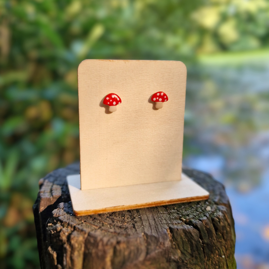 Teeny Toadstool Studs