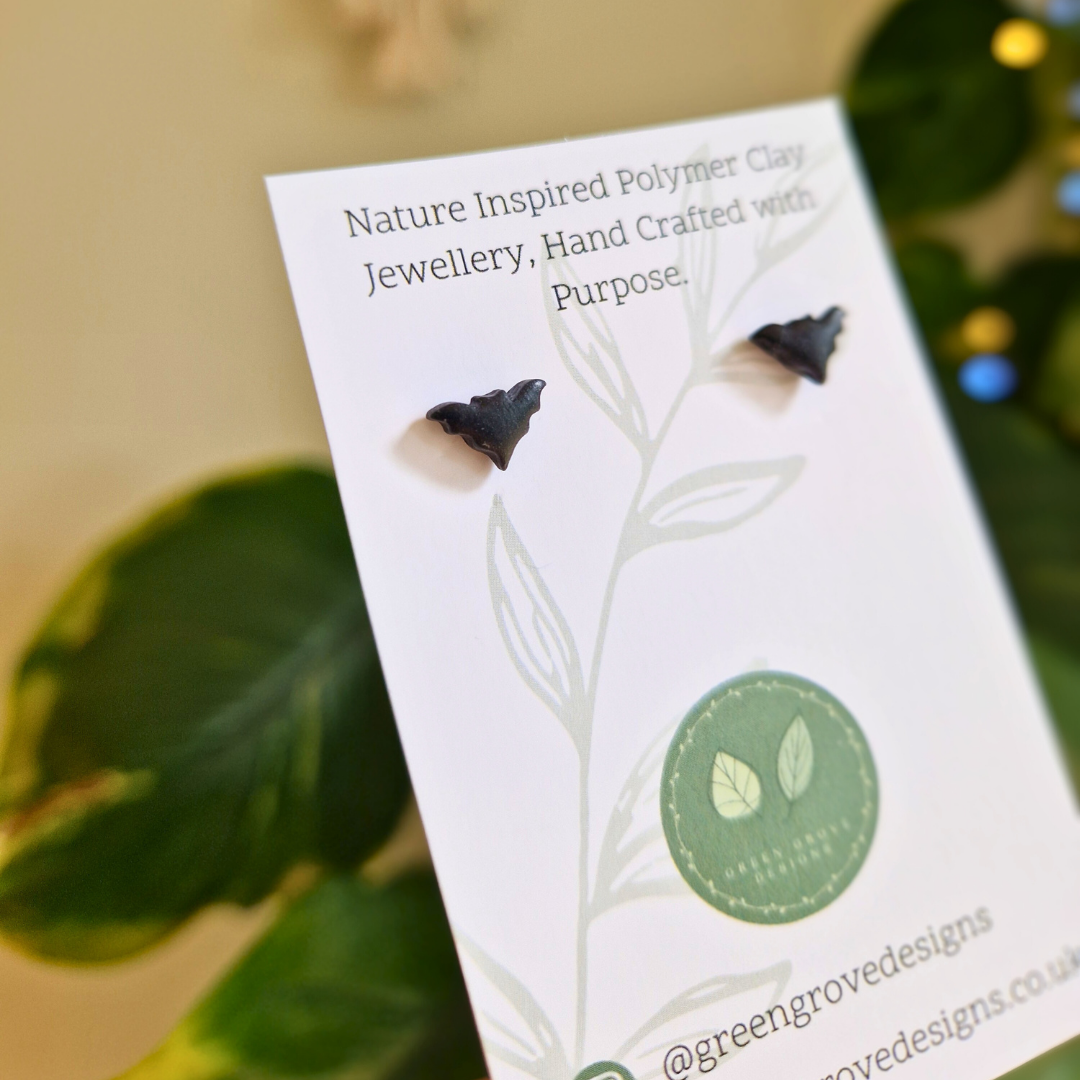 Teeny Bat Stud Earrings