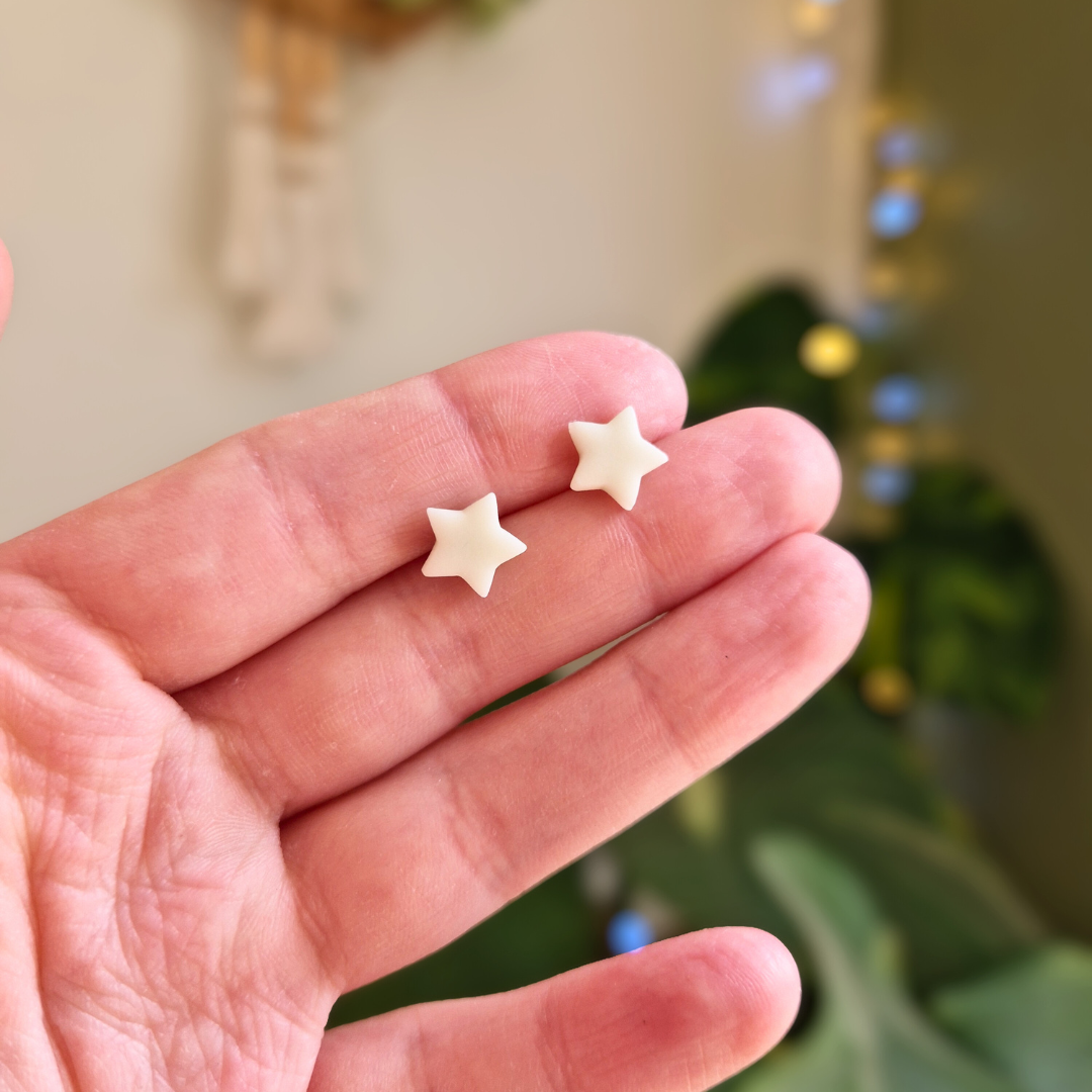 Glow in the Dark Star Stud Earrings