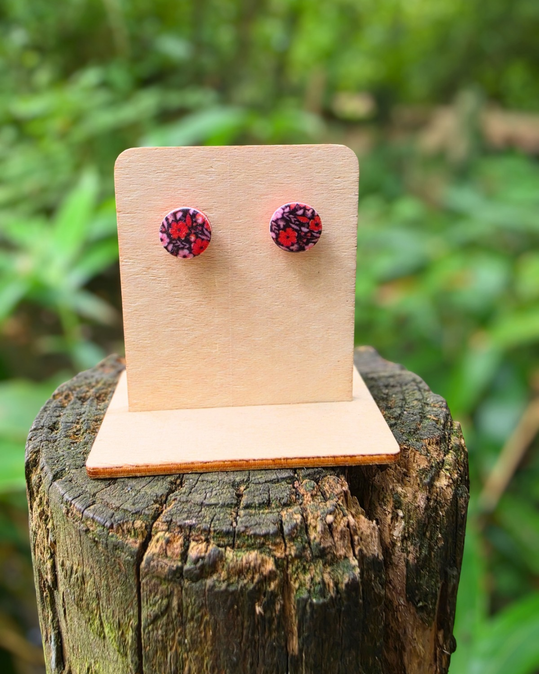 Autumn Florals Stud Earrings (2 Sizes)