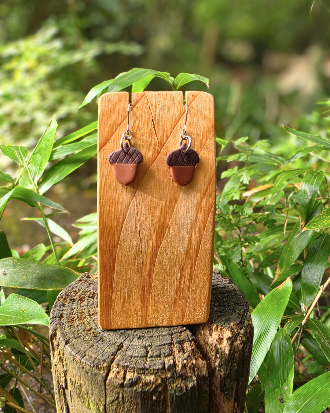 Autumnal Acorn Drop Earrings