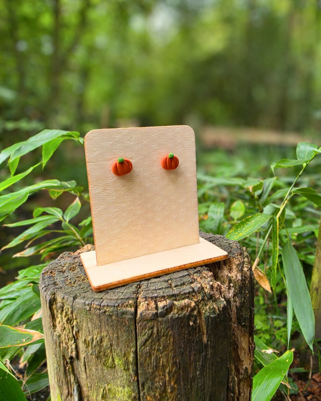 Teeny Pumpkin Studs