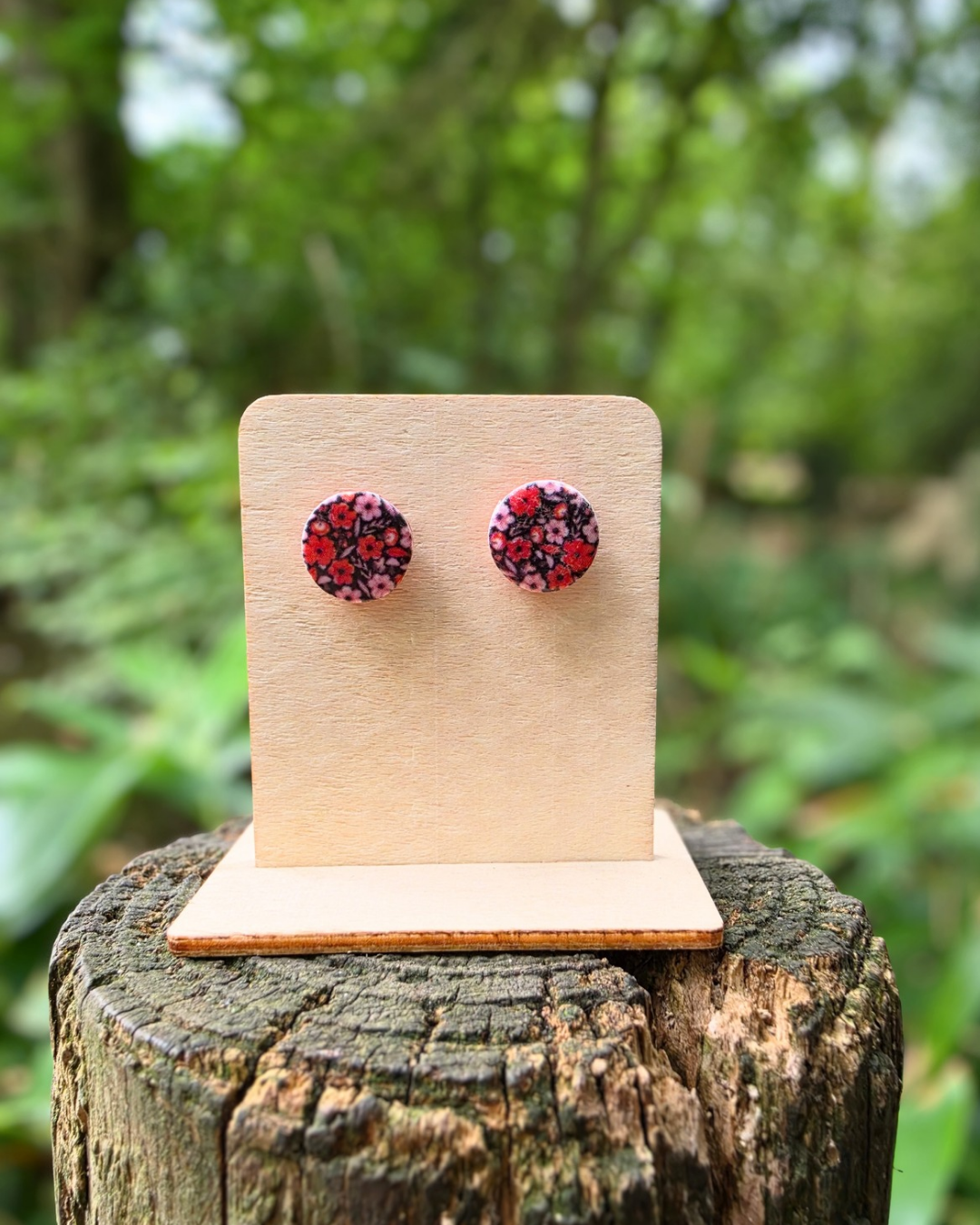 Autumn Florals Stud Earrings (2 Sizes)