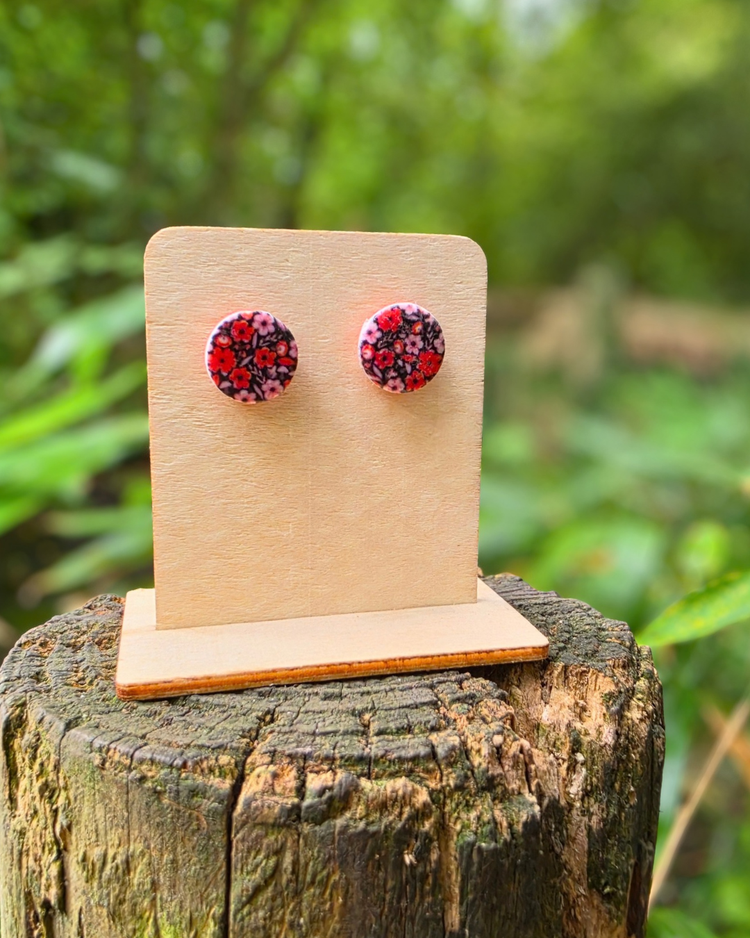 Autumn Florals Stud Earrings (2 Sizes)