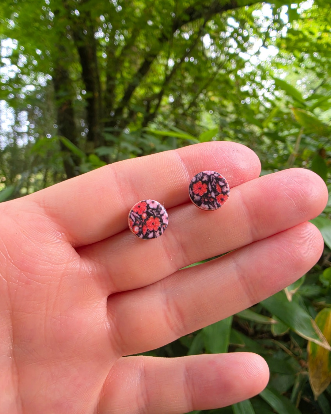 Autumn Florals Stud Earrings (2 Sizes)